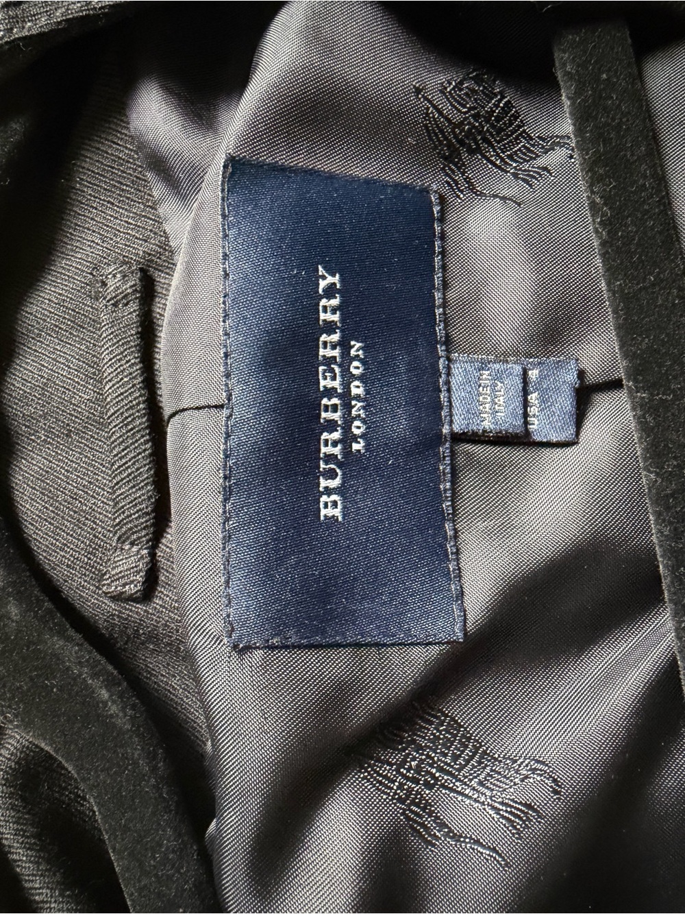 Burberry Women's Black Cropped Button Front Blazer Jacket - Picture 7 of 8